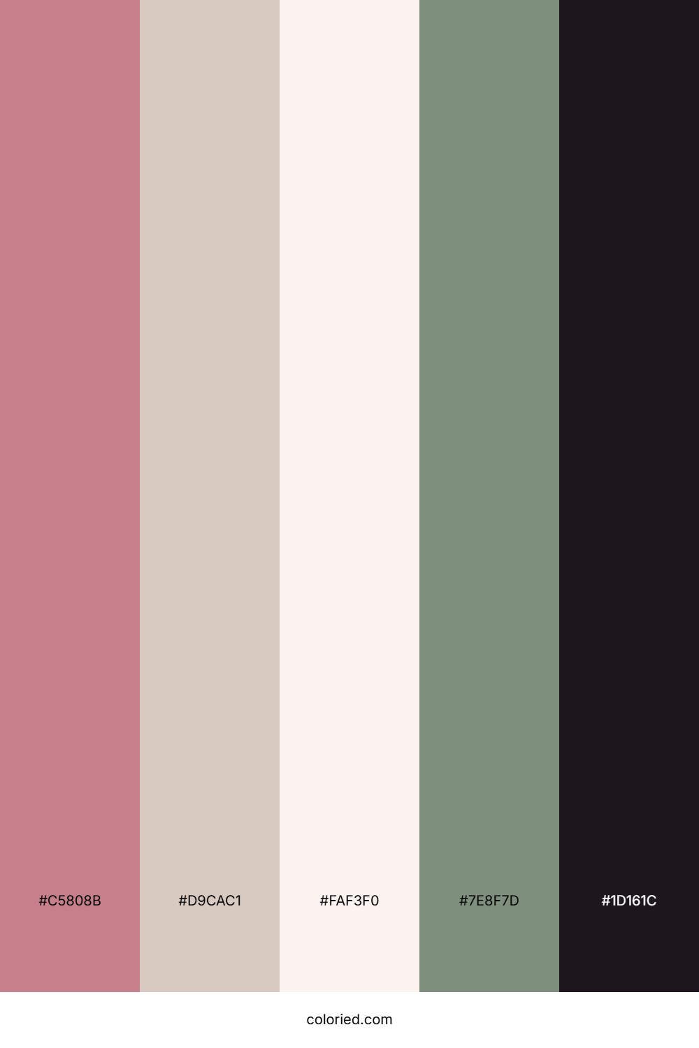 Blush Moss Haven Color Palette