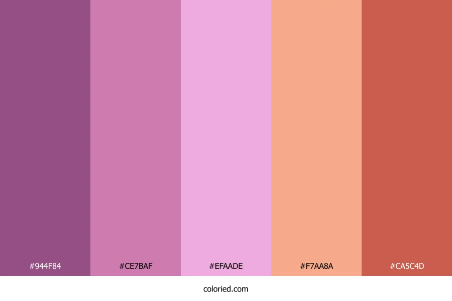 Blush Orchid Ember Color Palette