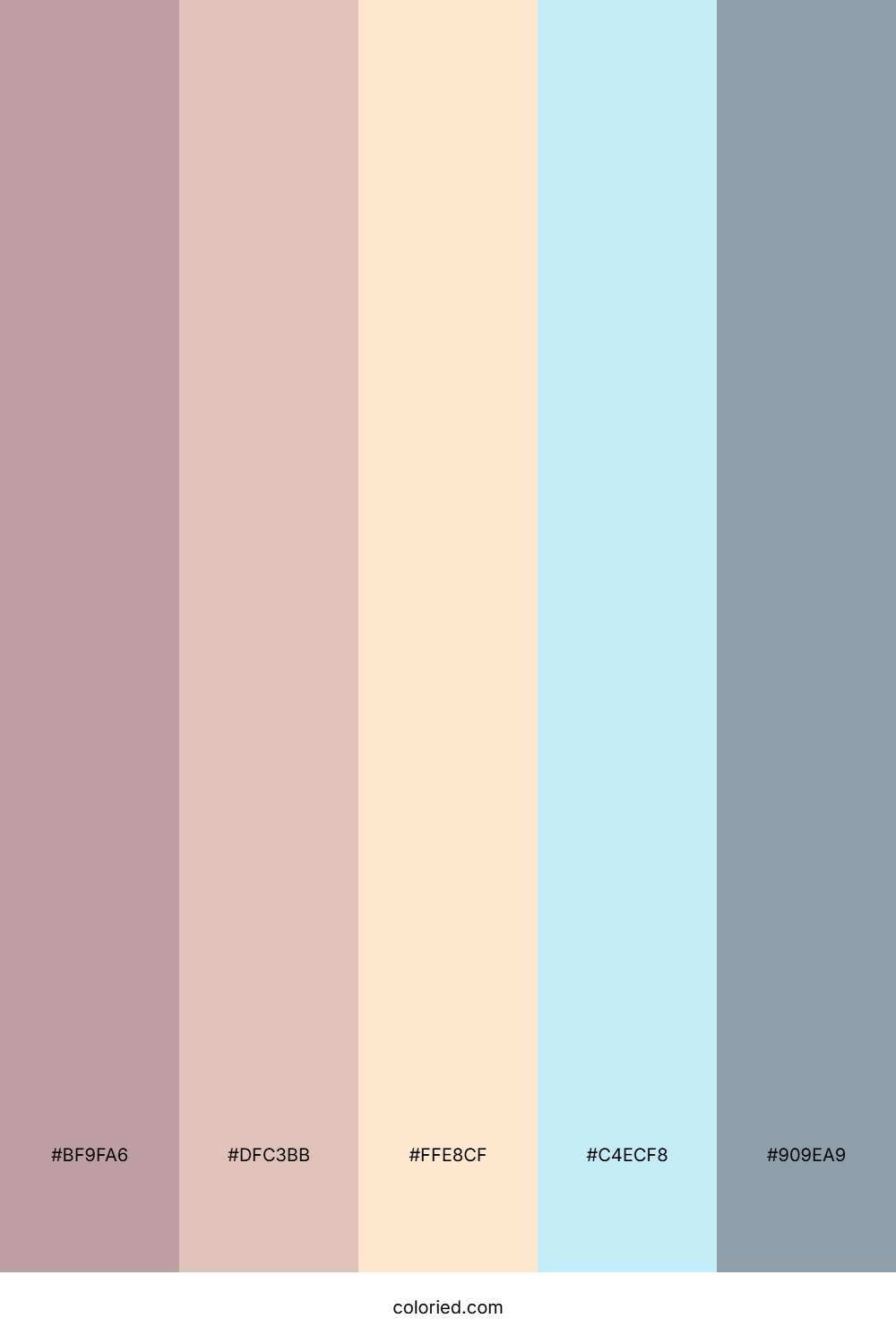 Blush Peach Sky Color Palette