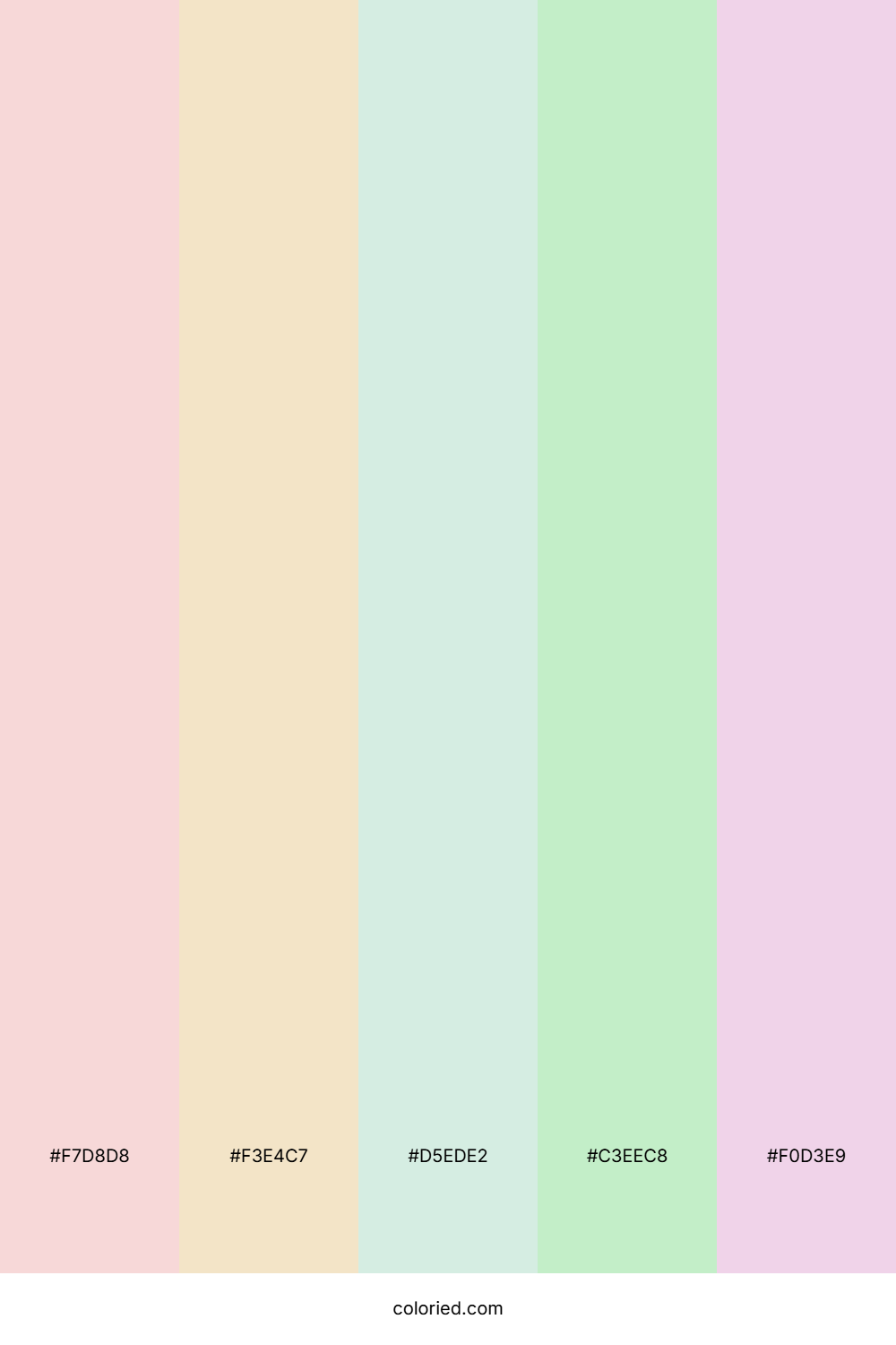 Blush Pink and Mint Color Palette
