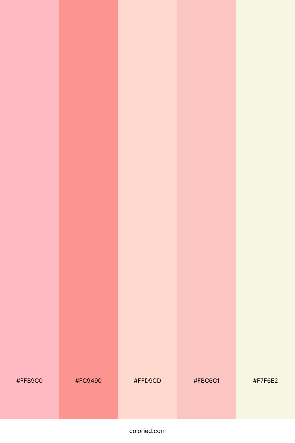 Blush Pink And Peach Color Palette