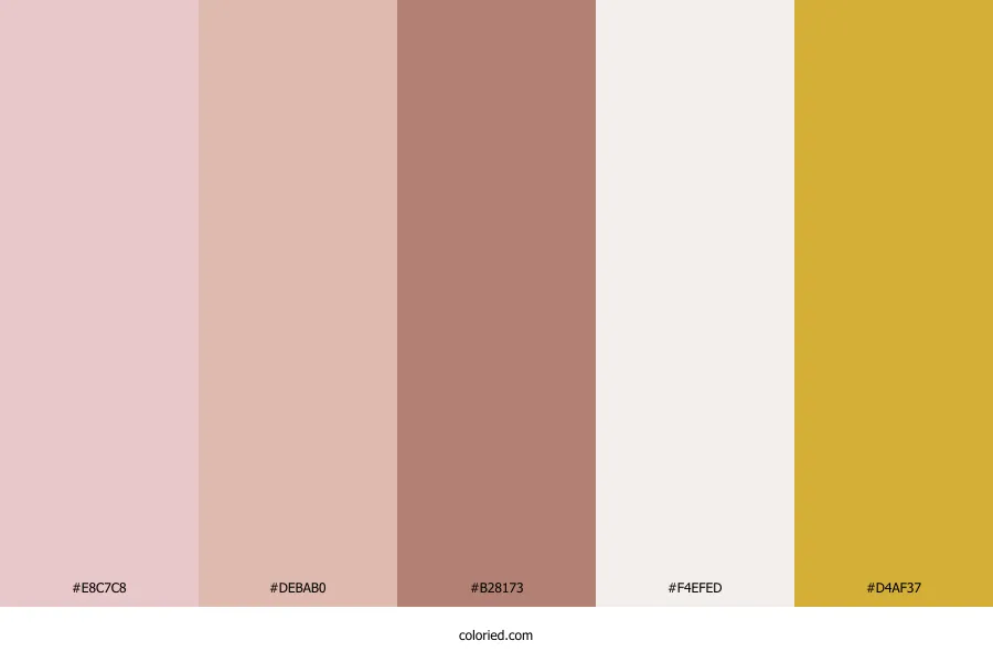 Blush Pink Color Palette Wedding