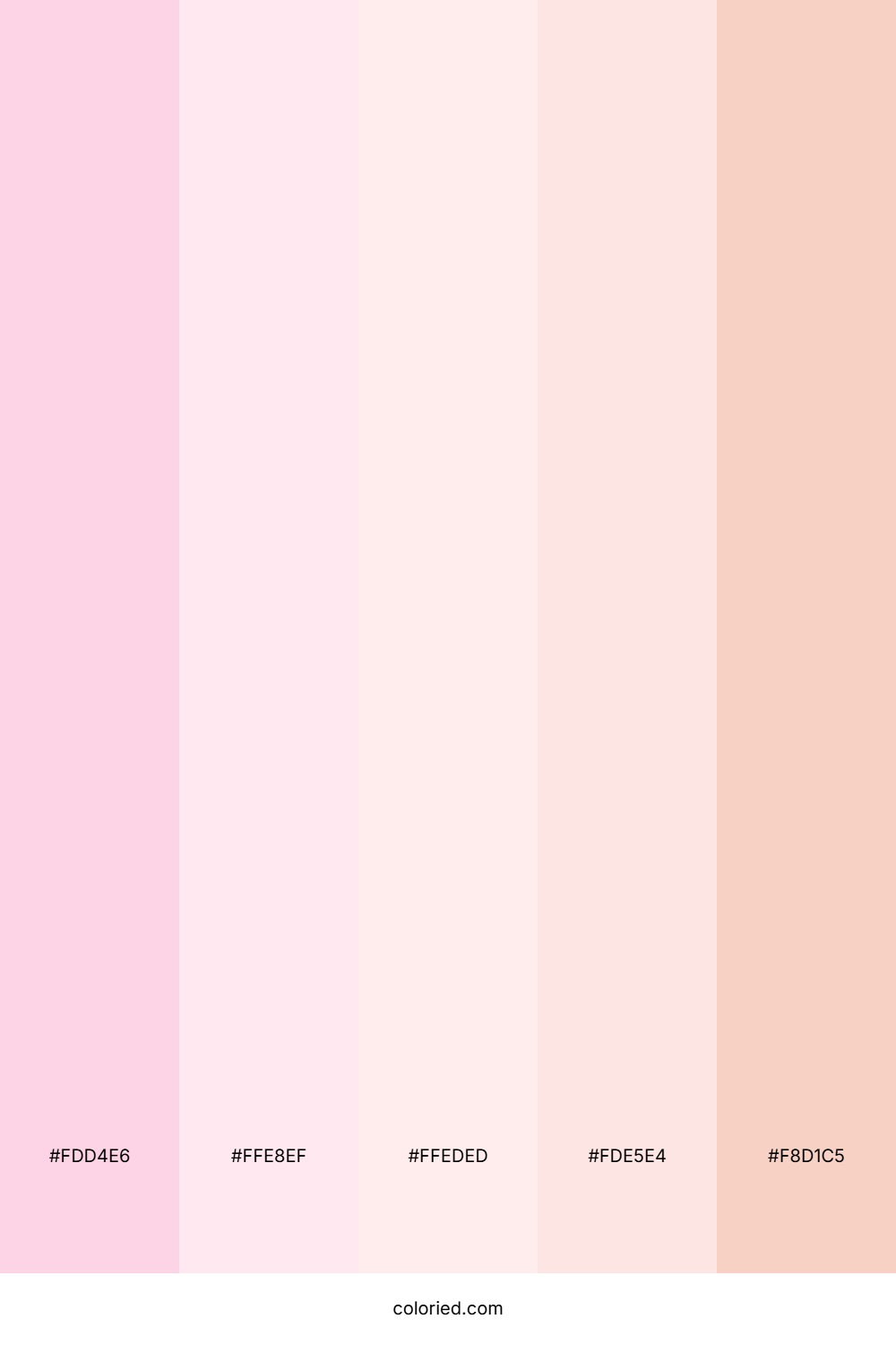 Blush Pink Whisper Color Palette