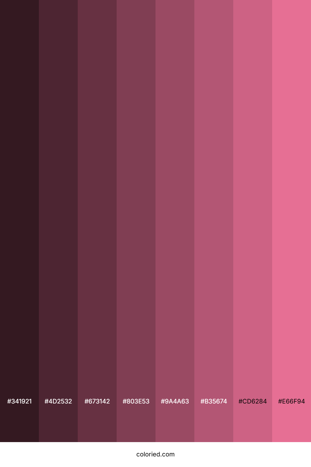 Blush Red Color Shades