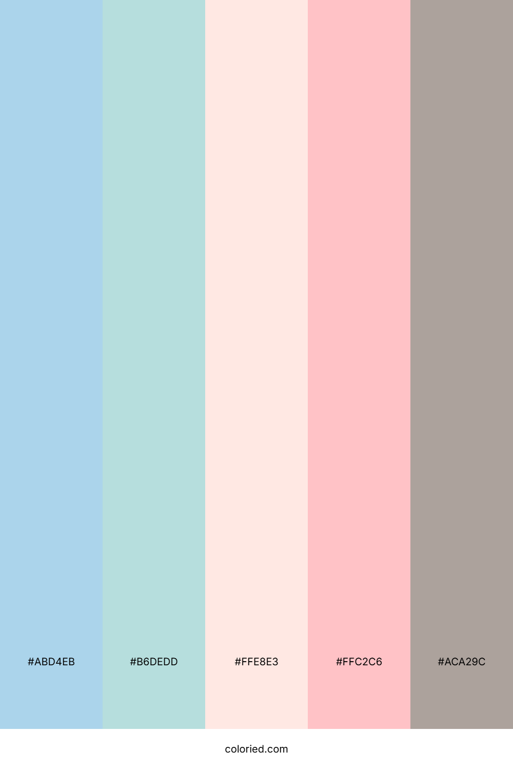 Blush Seafoam Sand Color Palette