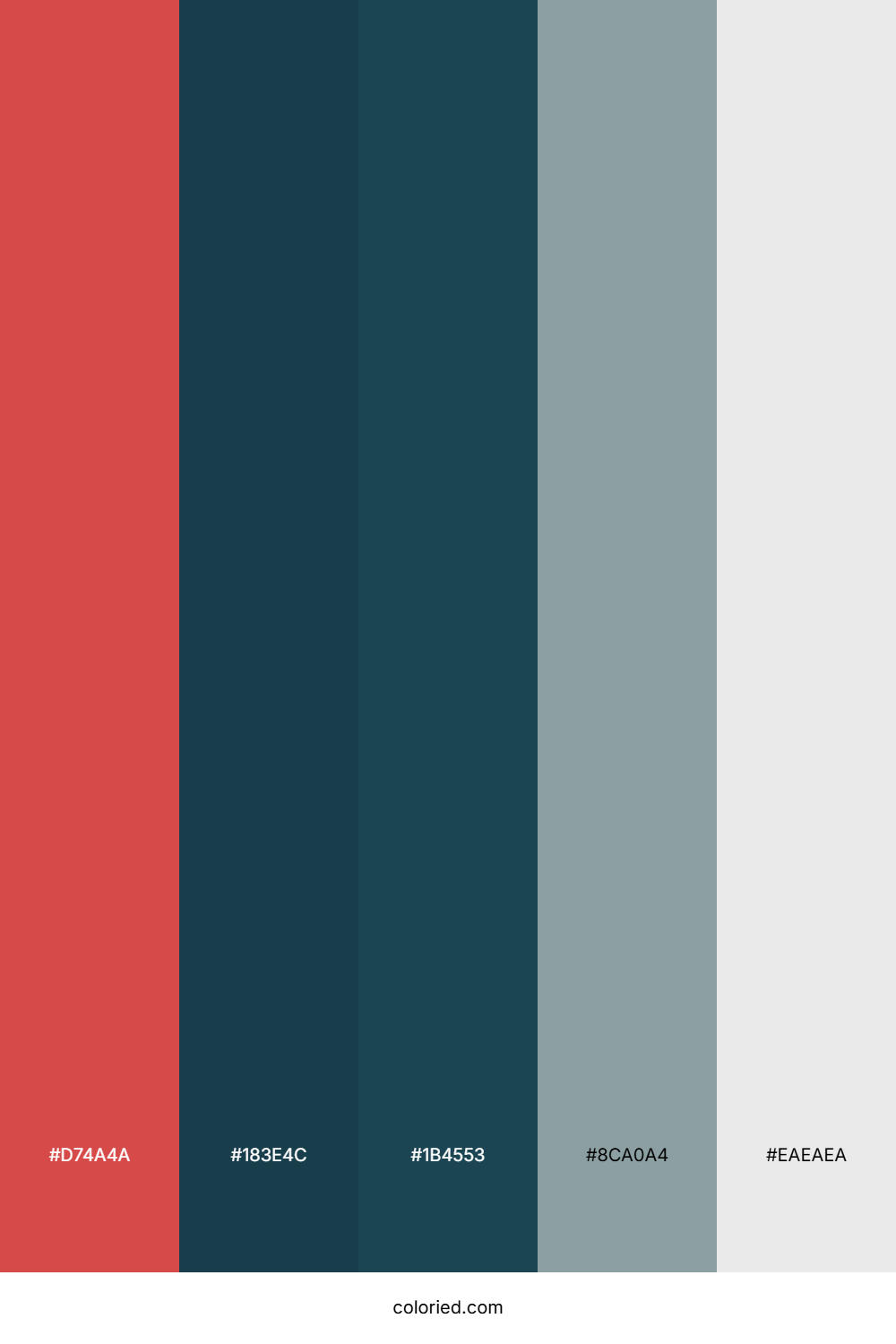 Blush Teal Whisper Color Palette