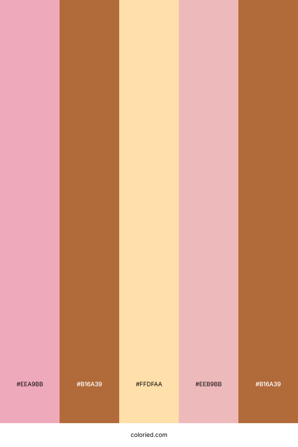 Blush Toffee Color Palette