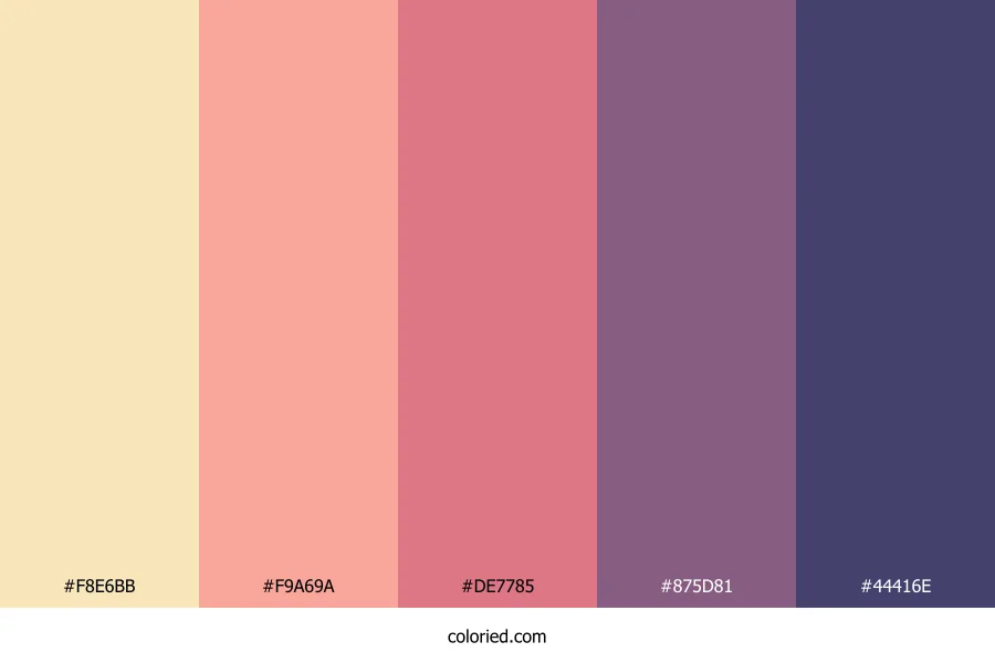 Blush Twilight Horizon Color Palette