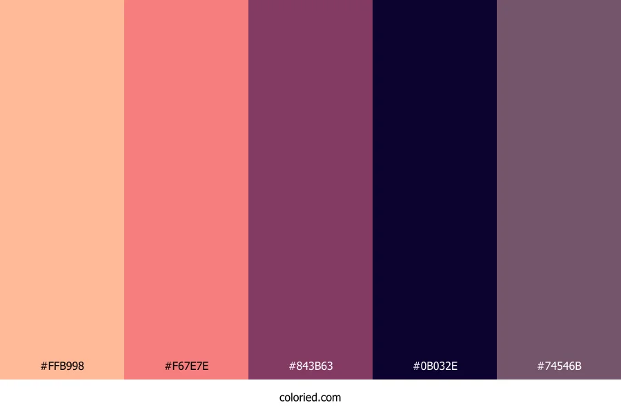 Blush Twilight Veil Color Palette