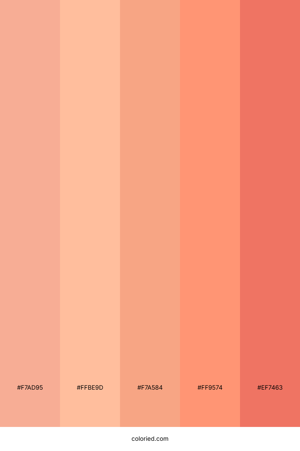 Blushing Coral Haze Color Palette