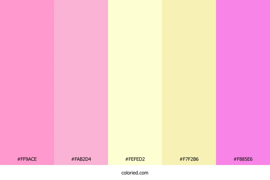 Blushing Cream Petals Color Palette