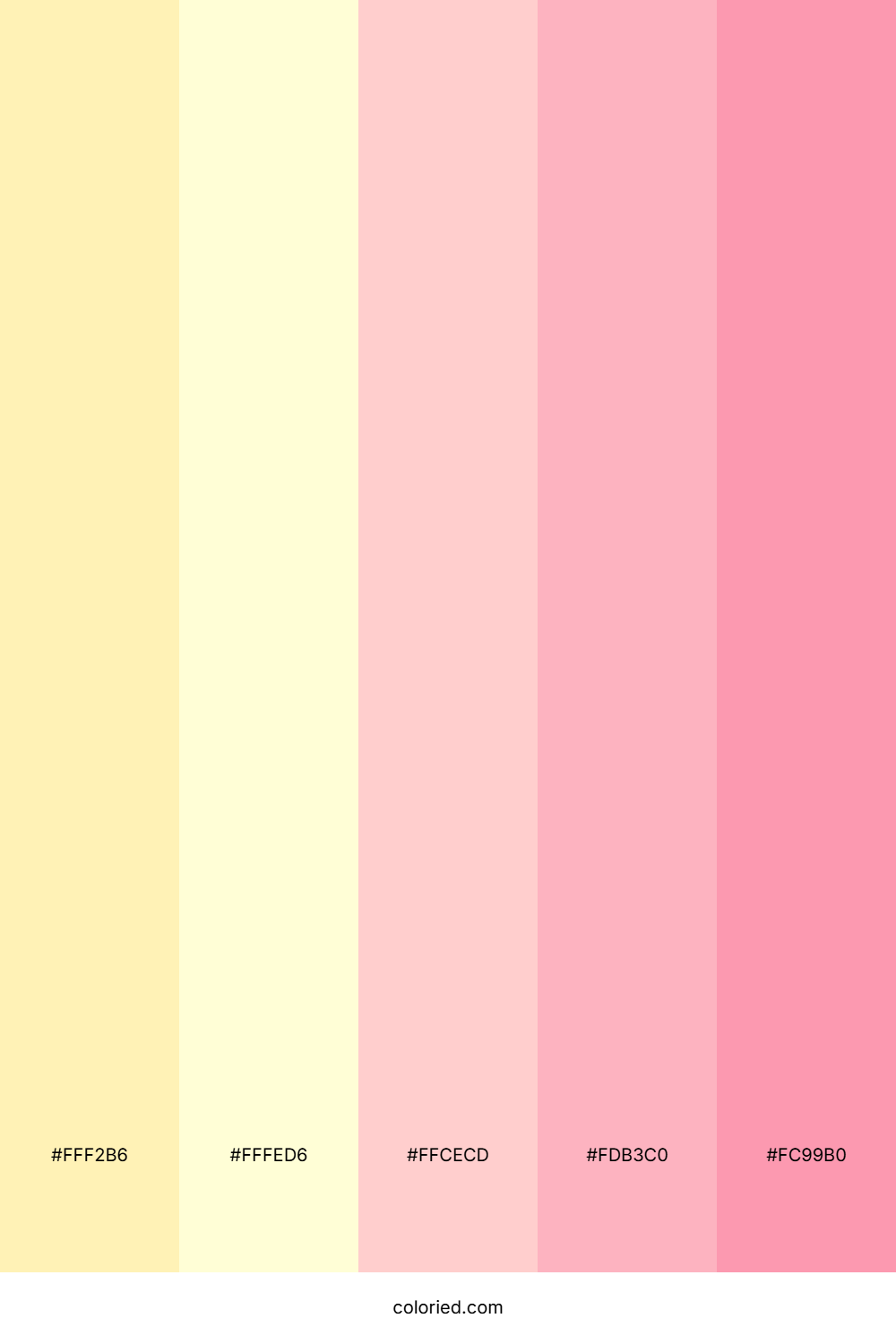 Blushing Sunrise Cream Color Palette