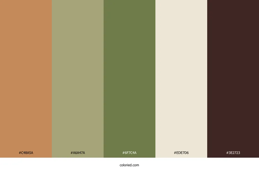 Bohemian Wedding Color Palette