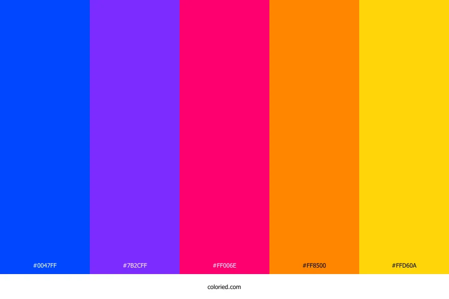 Bold Bright Color Palette