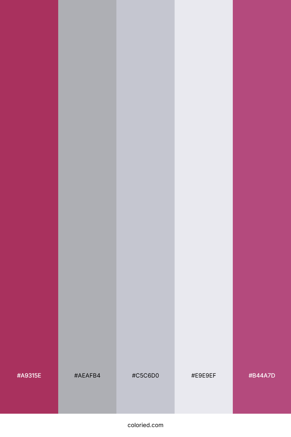 Bold Maroon And Soft Gray Color Palette