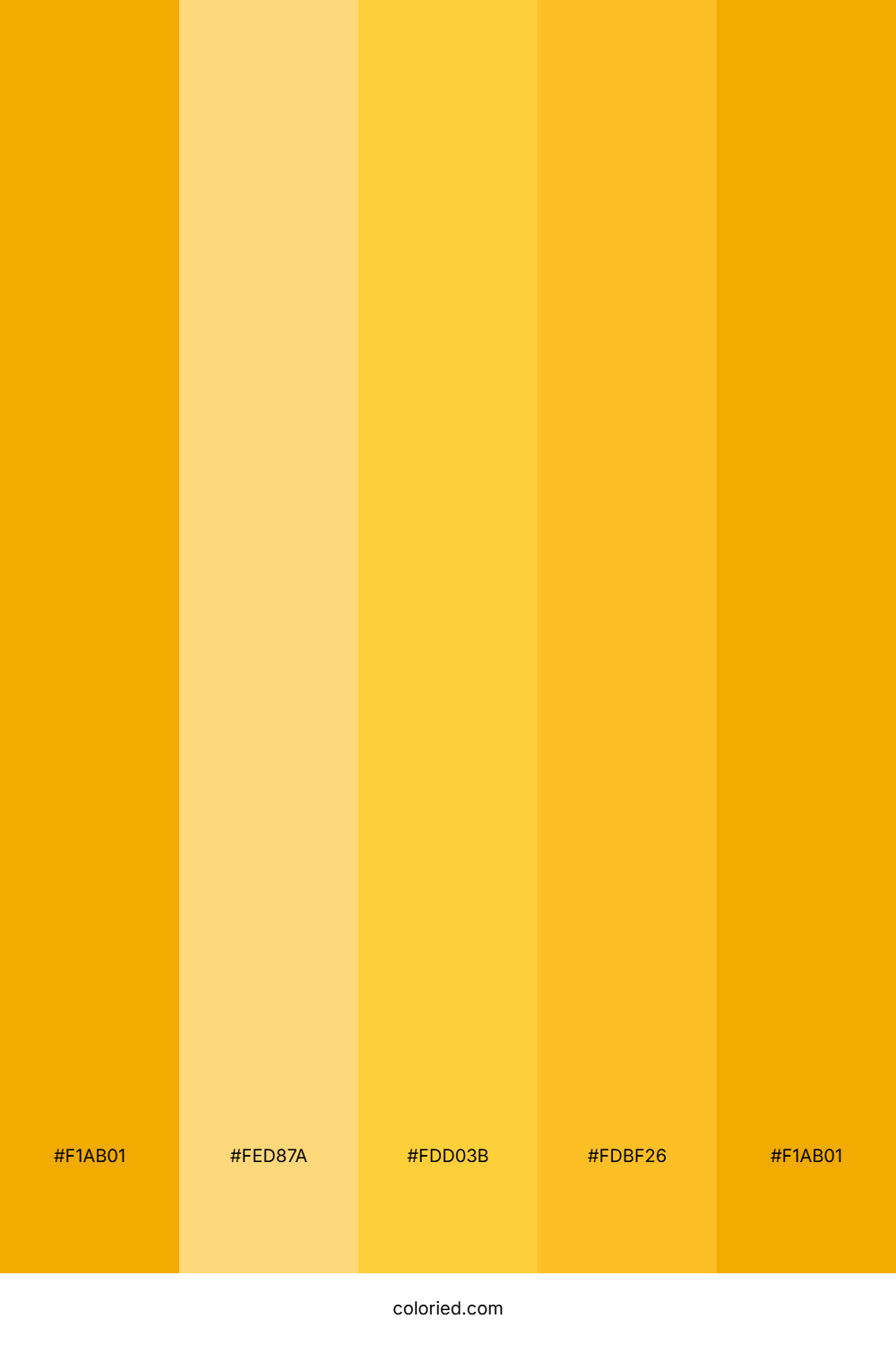 Bold Yellow And Goldenrod Color Palette