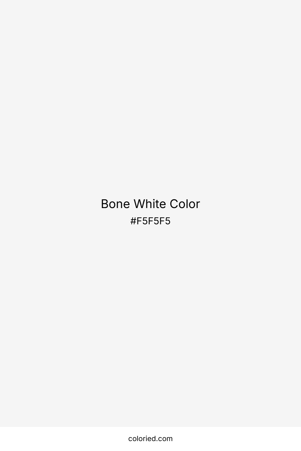 Bone White Color