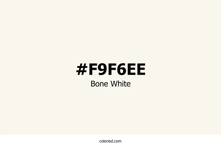 Bone White Color Hex Code
