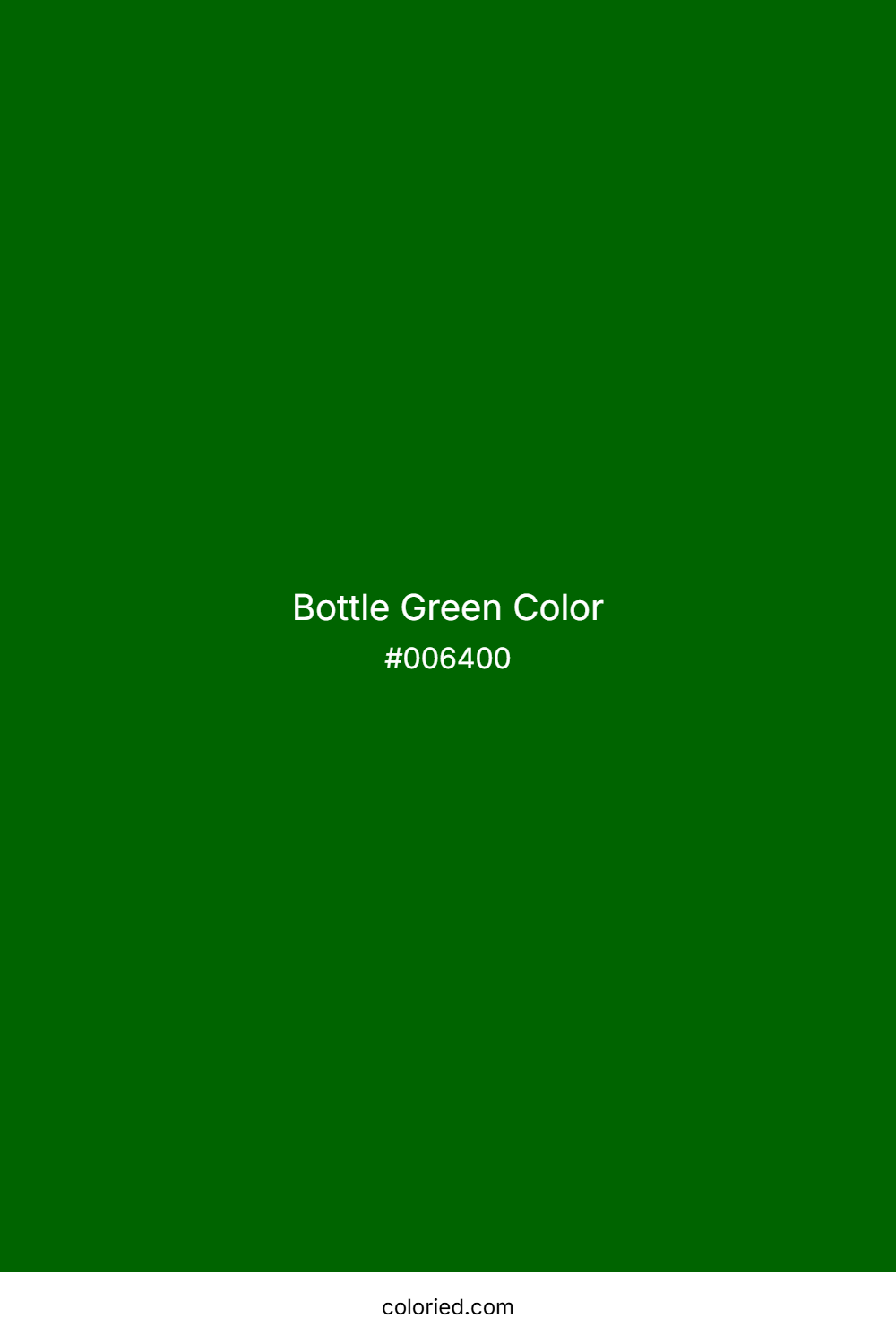Bottle Green Color