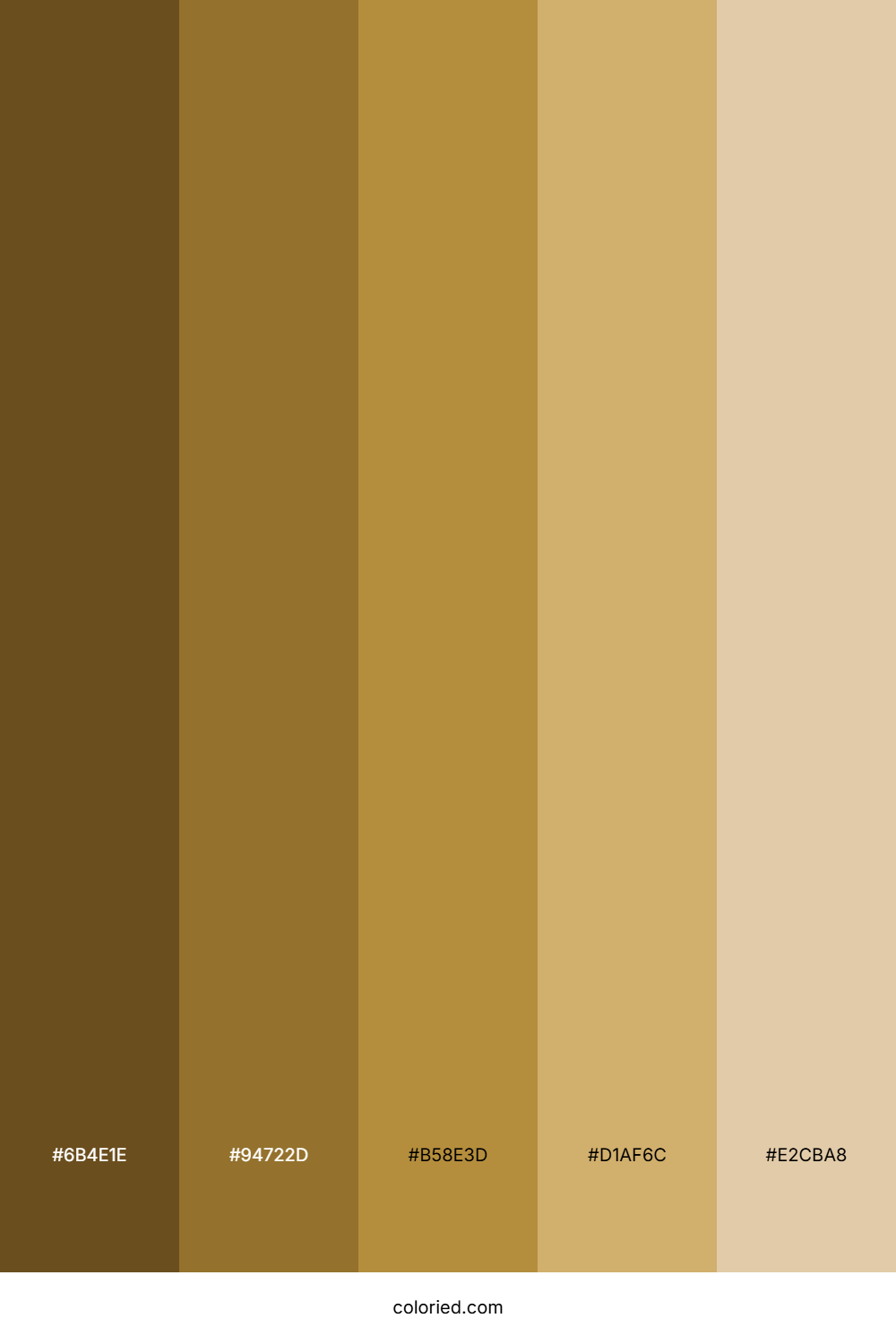 Brass Gradient Color Palette