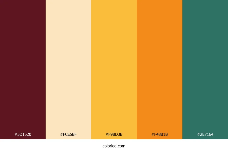Brick and Amber Color Palette