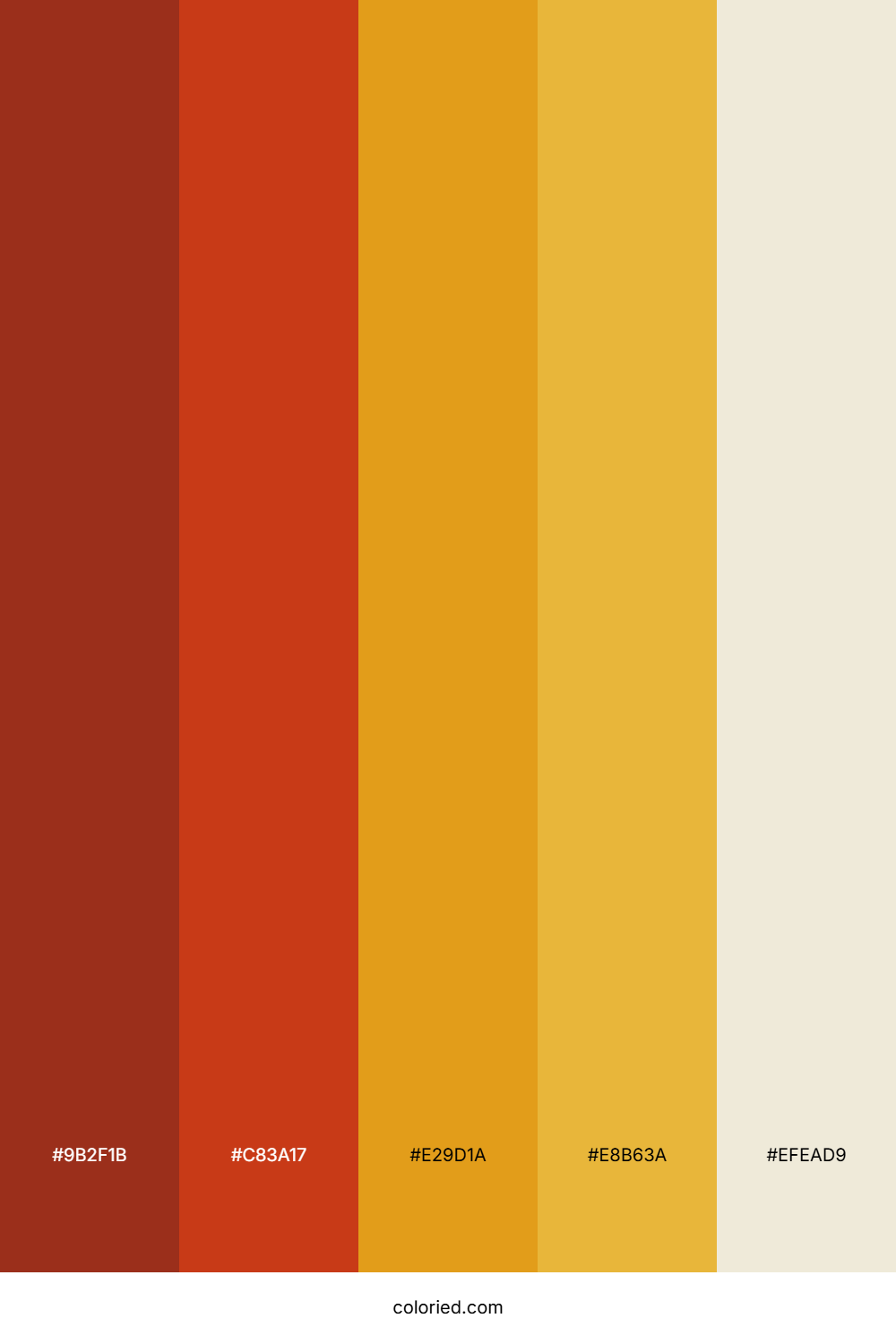 Brick Red and Amber Color Palette
