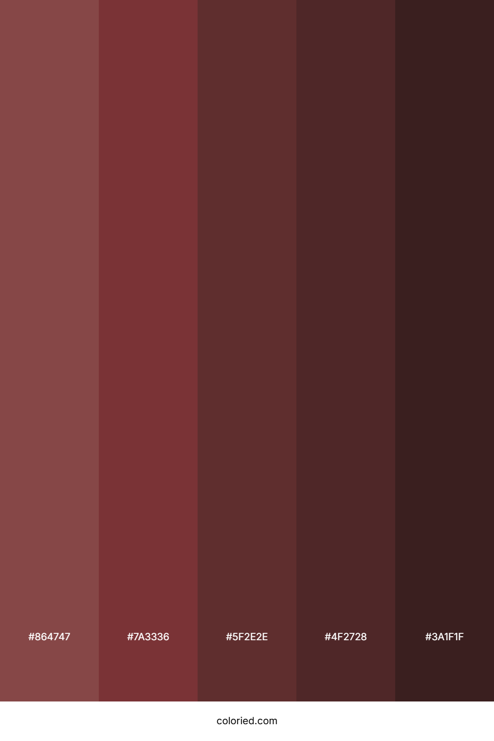Brick Red and Dark Brown Color Palette