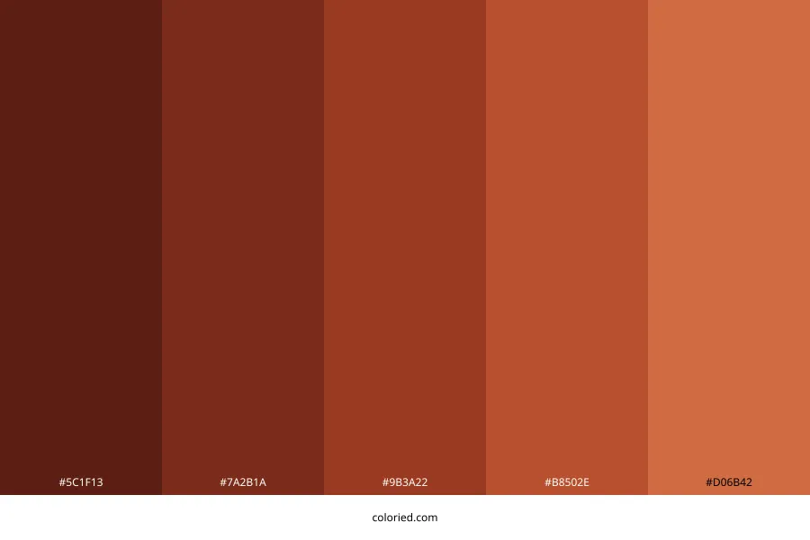 Brick Red Color Palette