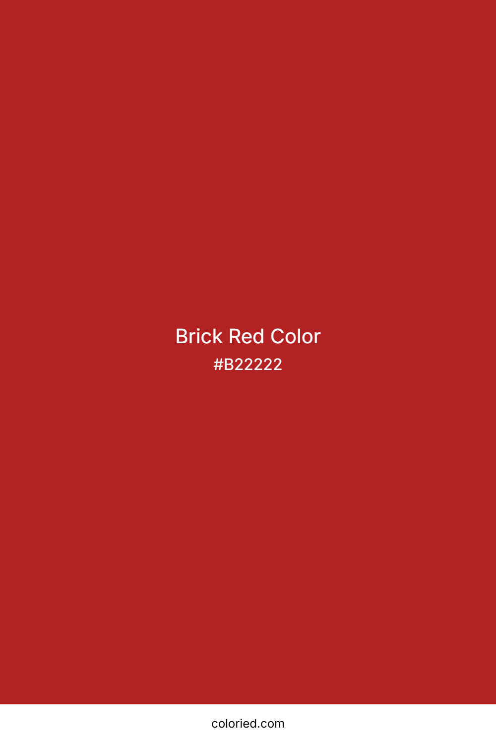 Brick Red Color