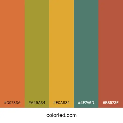 Bright Autumn Color Palette