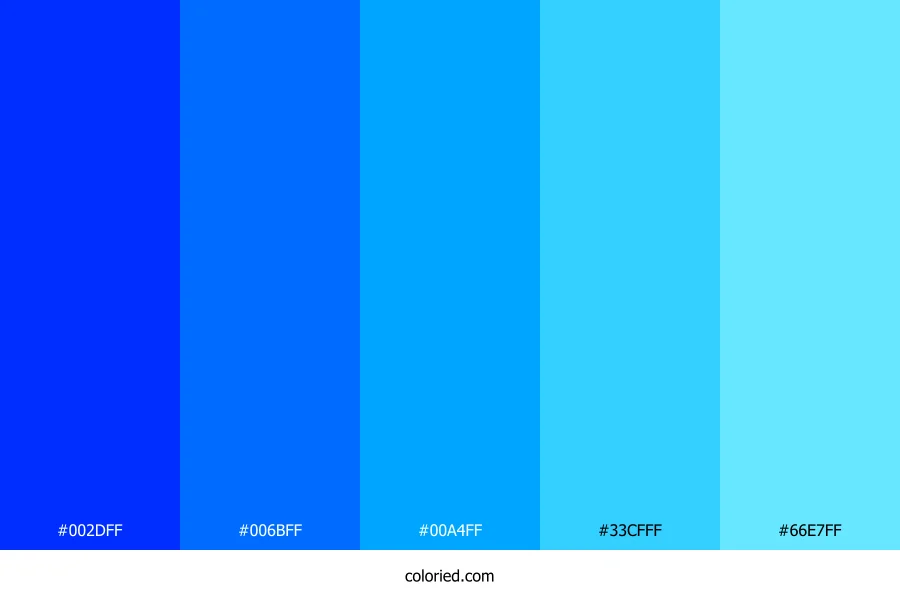 Bright Blues Color Palette