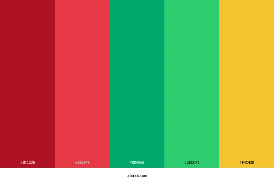 Bright Christmas Color Palette