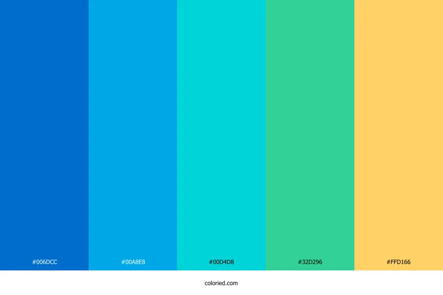 Bright Coastal Color Palette