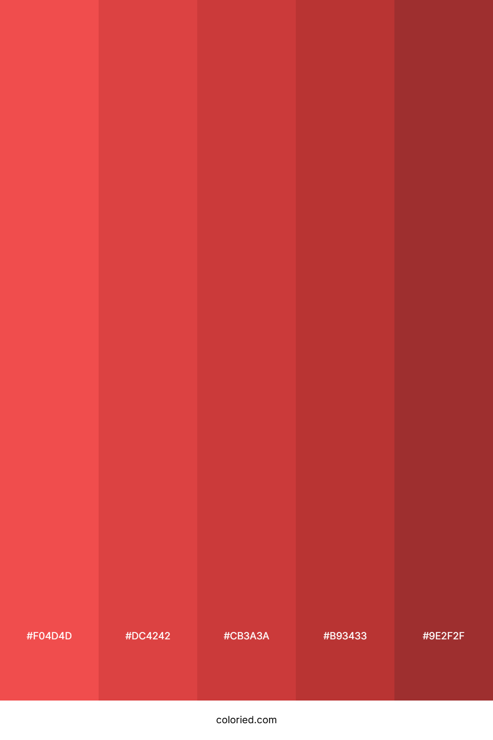 Bright Coral and Dark Red Color Palette