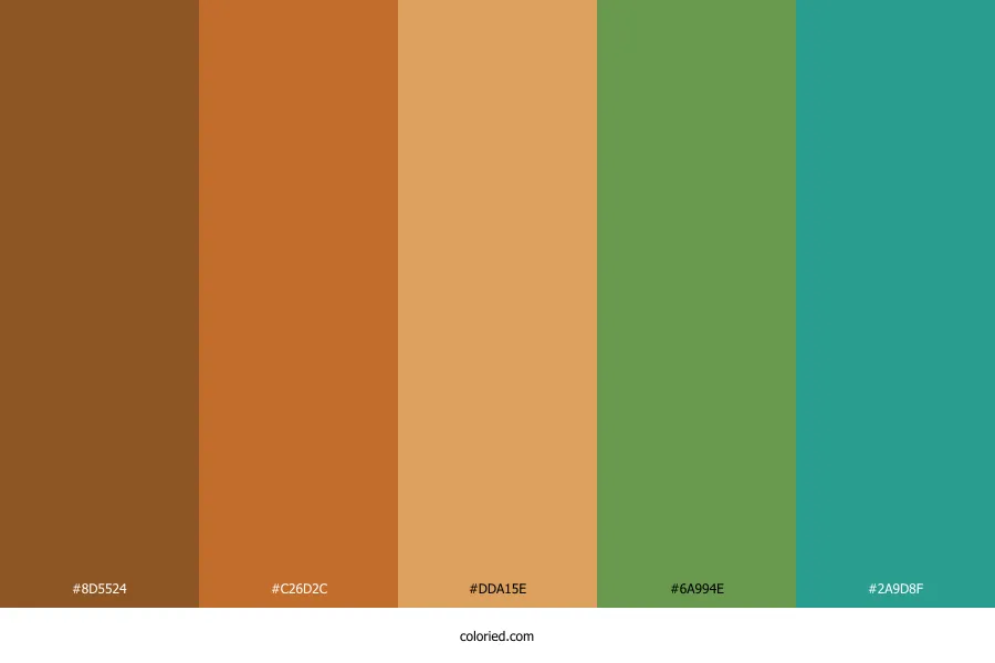 Bright Earthy Color Palette