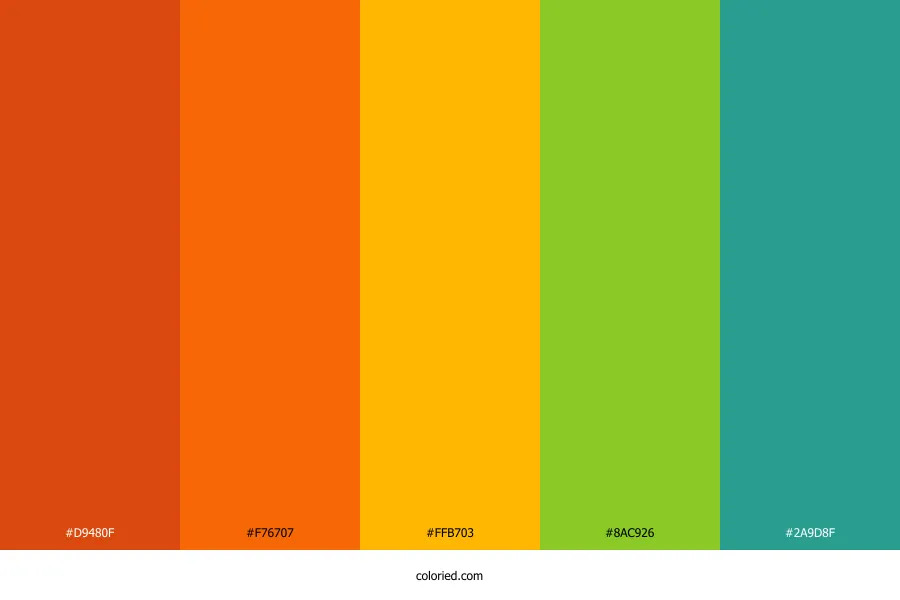 Bright Fall Color Palette