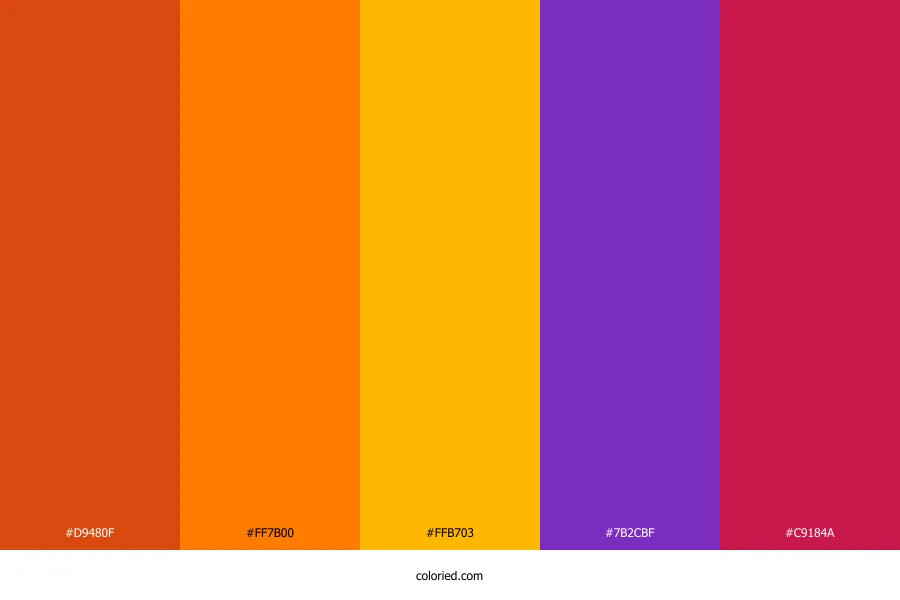 Bright Halloween Color Palette