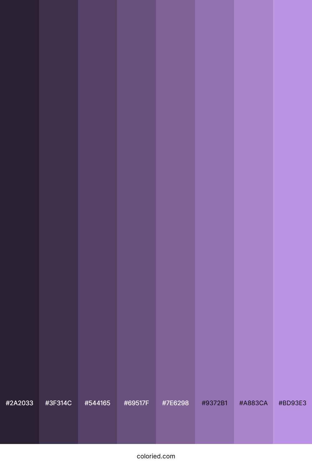 Bright Lavender Color Shades