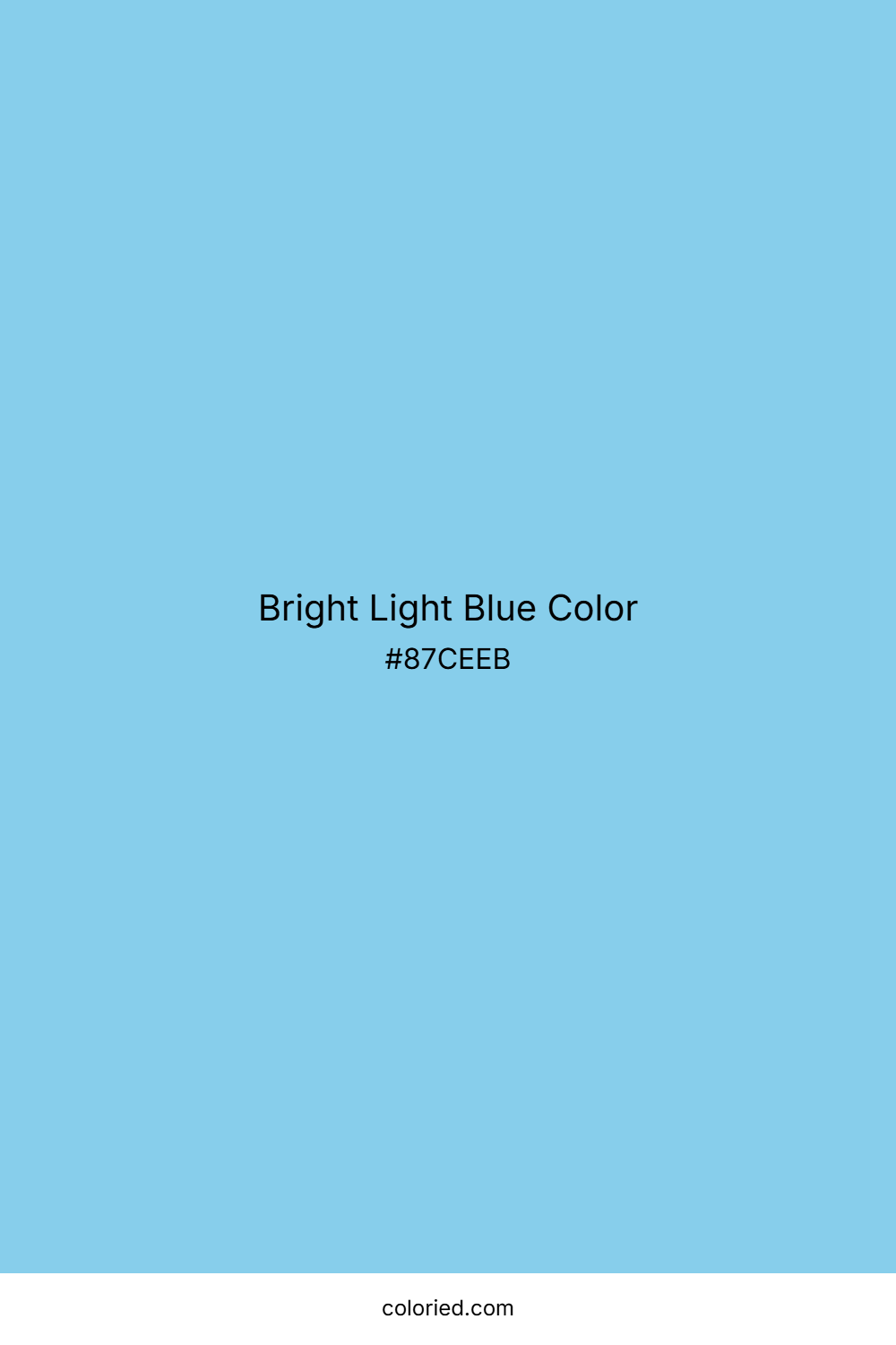 Bright Light Blue Color