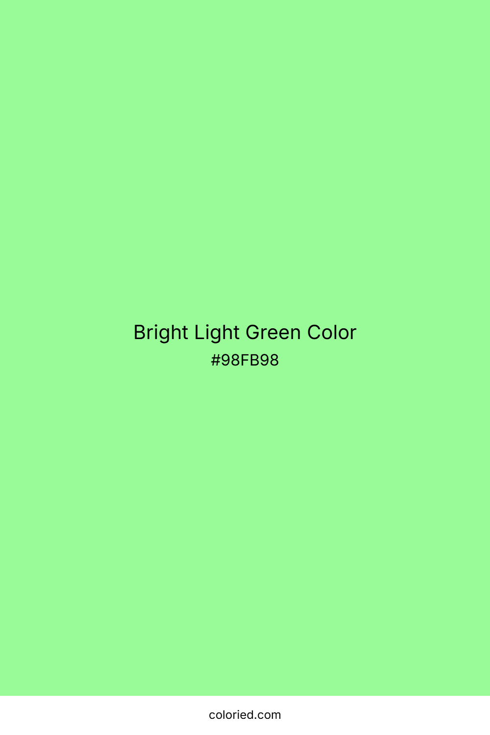Bright Light Green Color