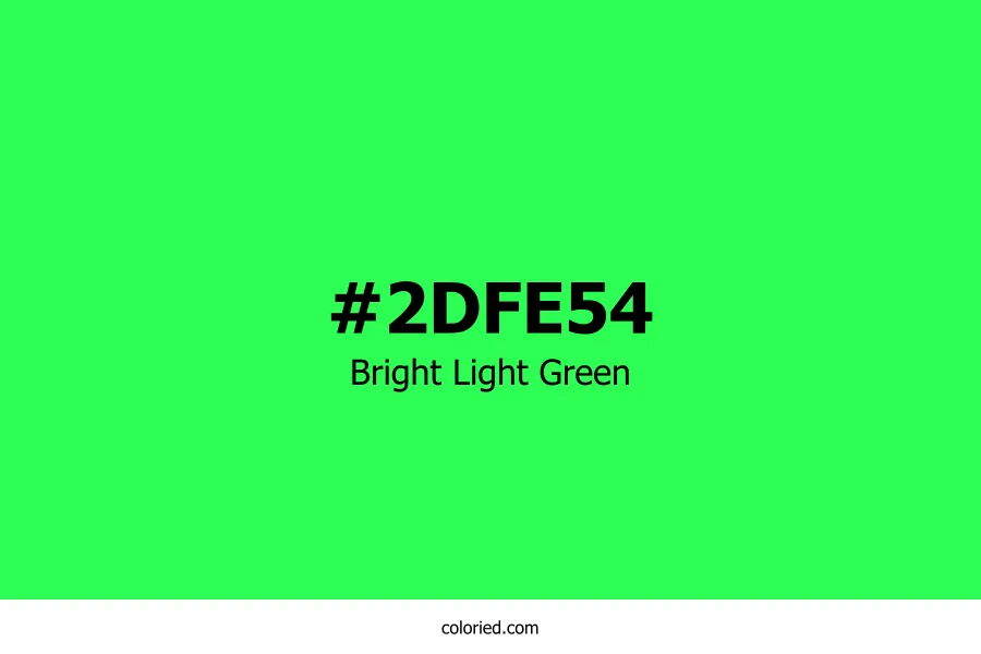 Bright Light Green Color