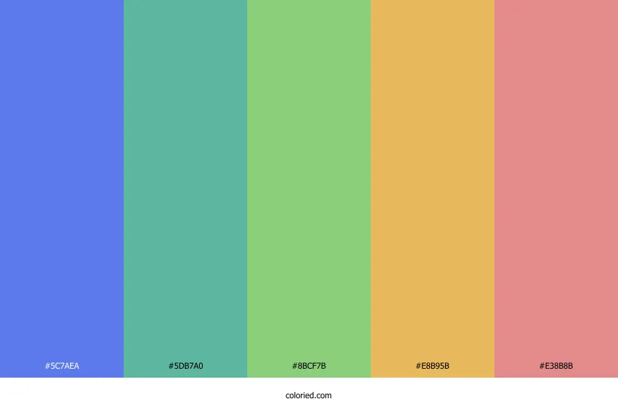 Bright Muted Color Palette
