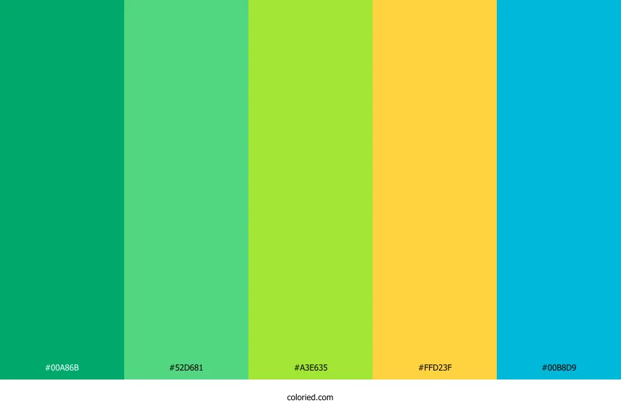 Bright Nature Color Palette