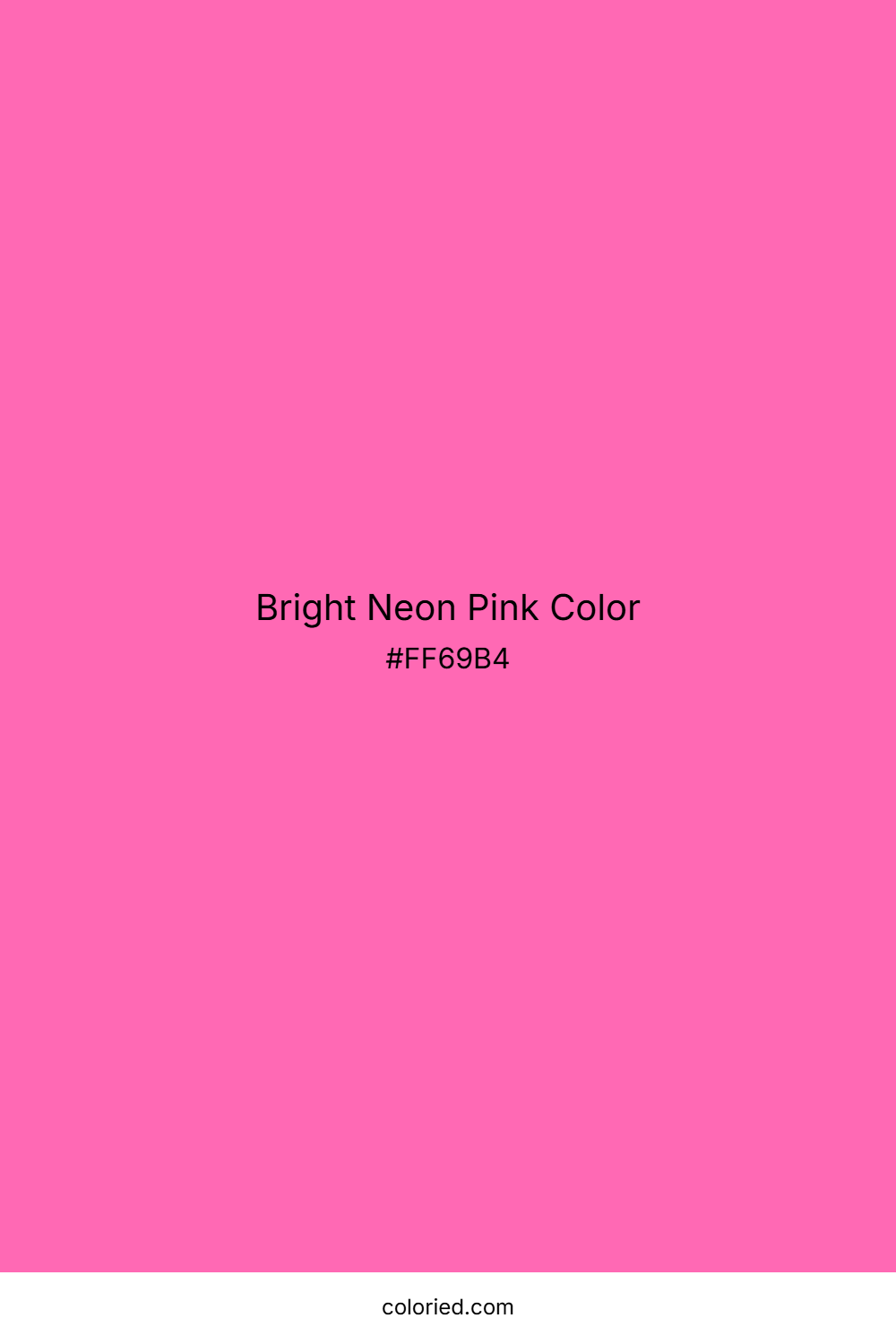 Bright Neon Pink Color