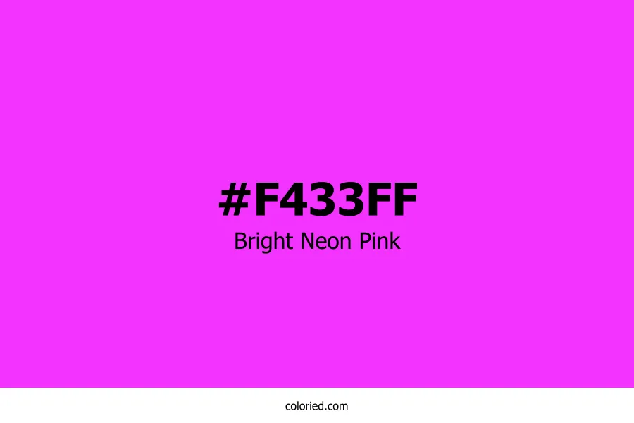 Bright Neon Pink Color Hex Code
