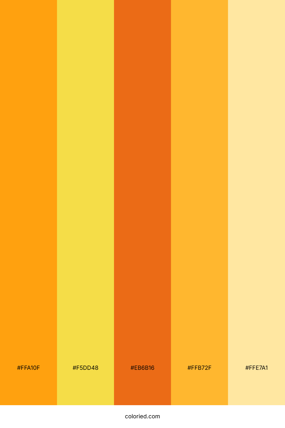 Bright Orange and Lemon Yellow Color Palette