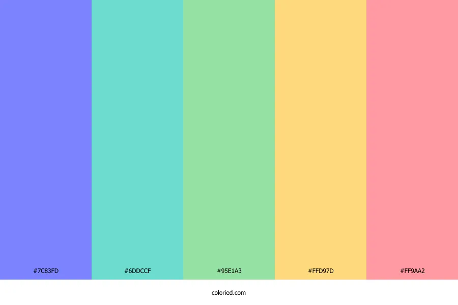 Bright Pastel Color Palette