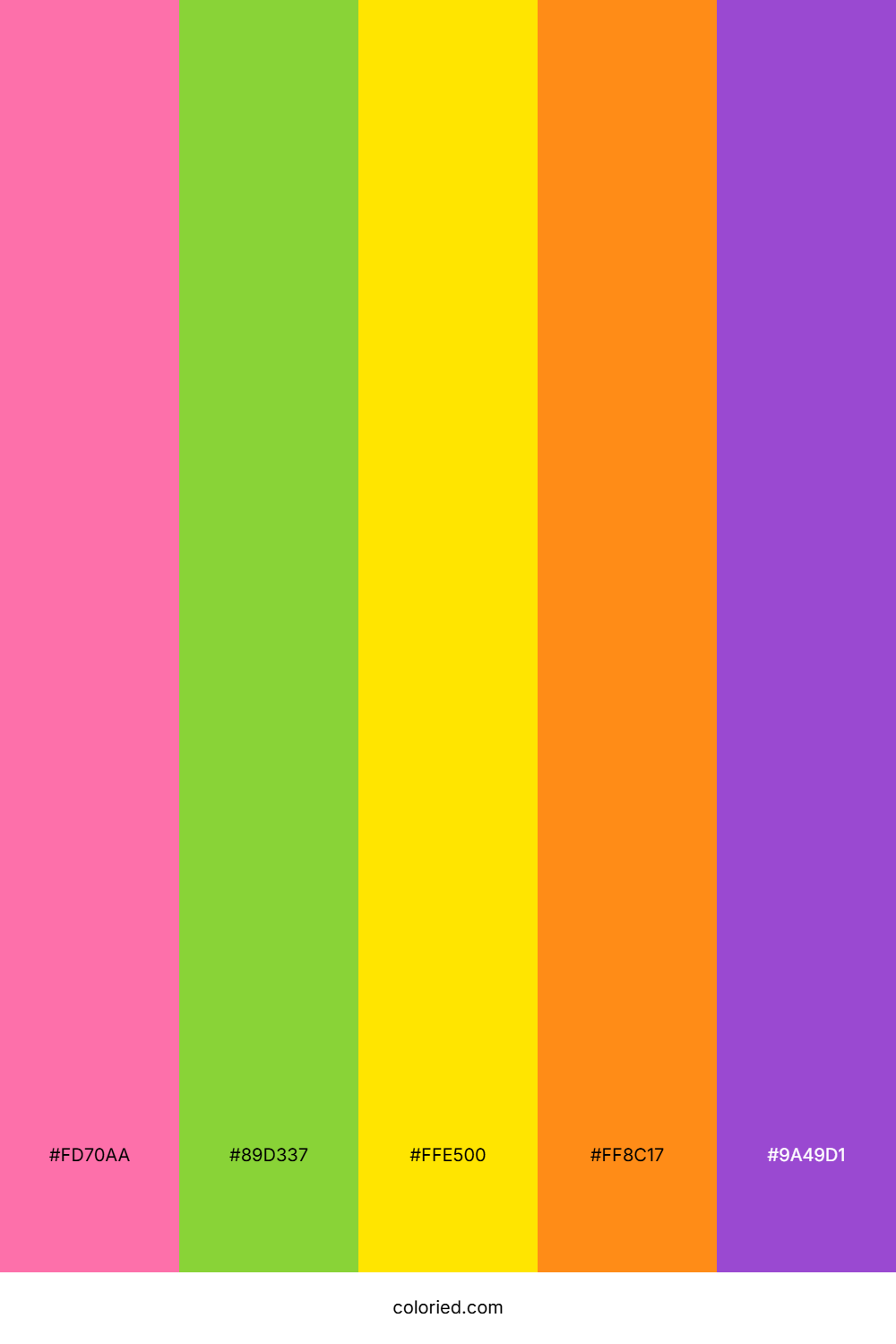 Bright Pink and Vivid Yellow Color Palette