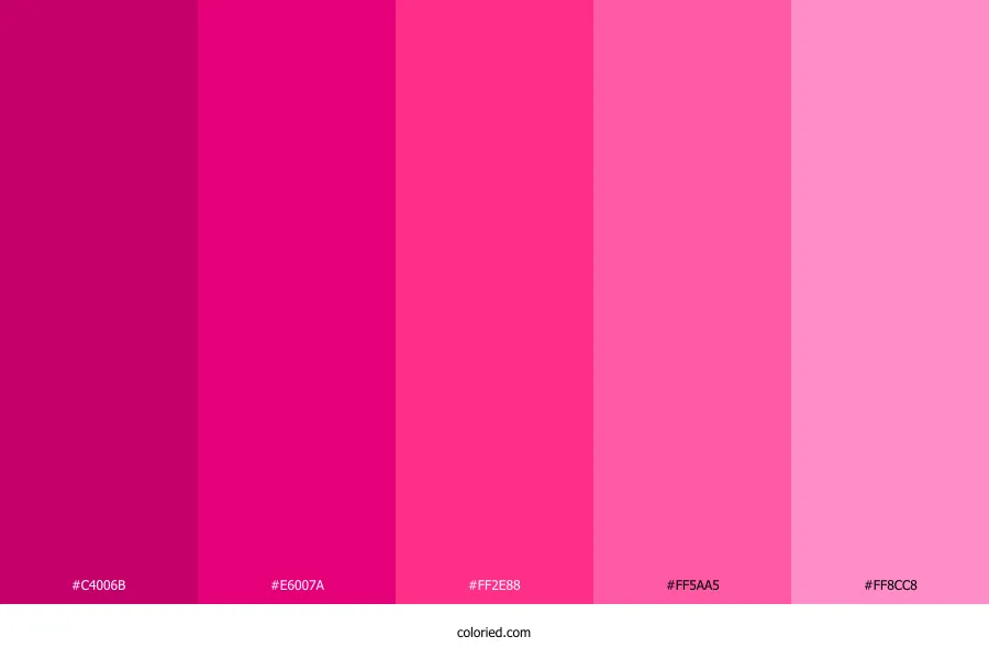 Bright Pink Color Palette
