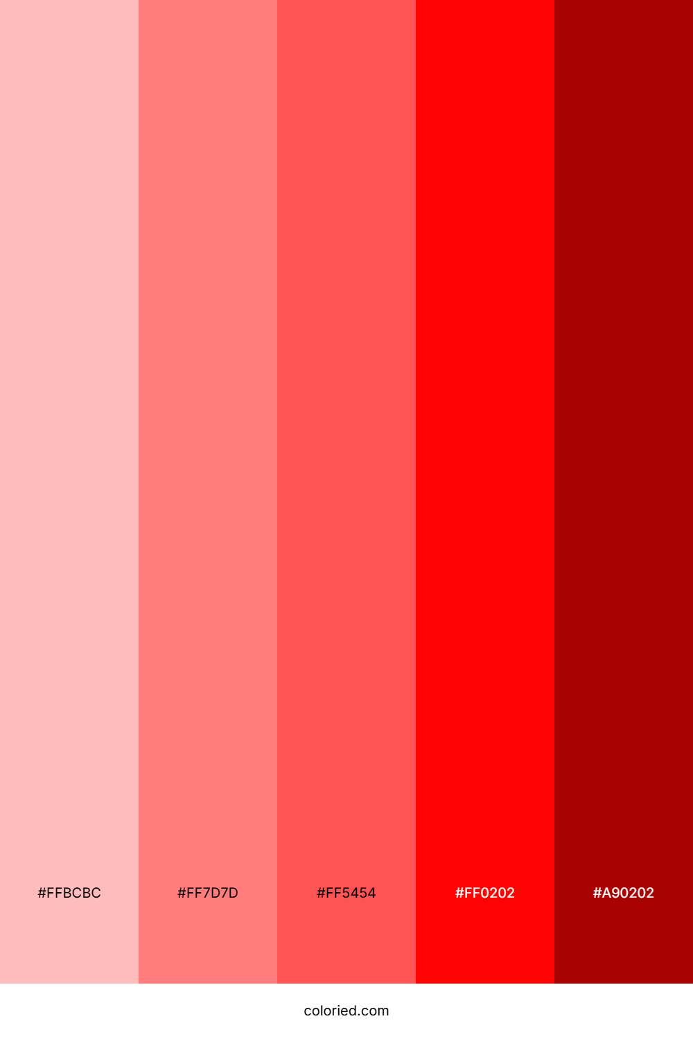 Bright Red and Deep Red Color Palette